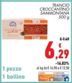 Conad Superstore Trancio Croccantino Sammontana offerta