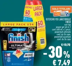 Conad Detersivo per Lavastoviglie Finish offerta