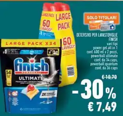 Conad Detersivo per Lavastoviglie Finish offerta