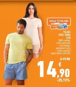 Conad Superstore PIGIAMA UOMO, DONNA IGAM offerta
