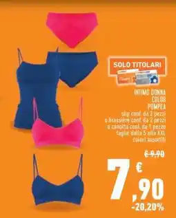 Conad Superstore INTIMO DONNA COLOR POMPEA offerta