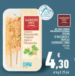 Conad Spiedini di Mazzancolle Tropicali offerta