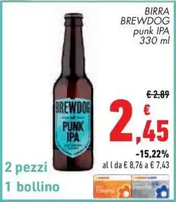 Conad Superstore BIRRA BREWDOG punk IPA 330 ml offerta