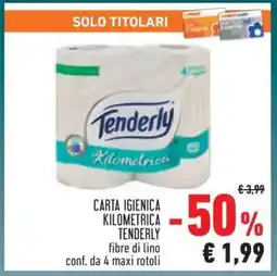 Conad Carta Igienica Kilometrica Tenderly offerta