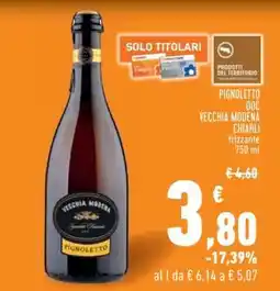 Conad Pignoletto DOC Vecchia Modena Chiarli offerta