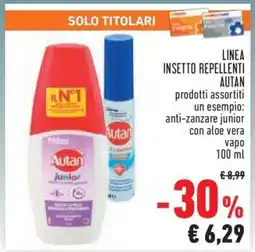 Conad LINEA INSETTO REPELLENTI AUTAN offerta