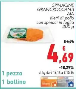 Conad Superstore SPINACINE GRAN CROCCANTI AIA offerta