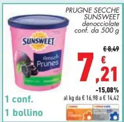 Conad Prugne Secche Sunsweet offerta