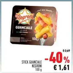 Conad Stick Guanciale Negroni offerta