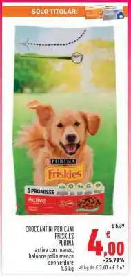 Conad CROCCANTINI PER CANI FRISKIES PURINA offerta