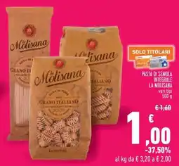 Conad PASTA DI SEMOLA INTEGRALE LA MOLISANA offerta