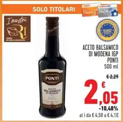 Conad Aceto Balsamico di Modena IGP Ponti offerta