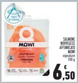 Conad Salmone Norvegese Affumicato Mowi offerta