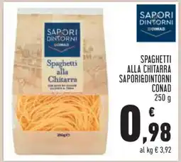 Conad SPAGHETTI ALLA CHITARRA SAPORI&DINTORNI CONAD 250 g offerta
