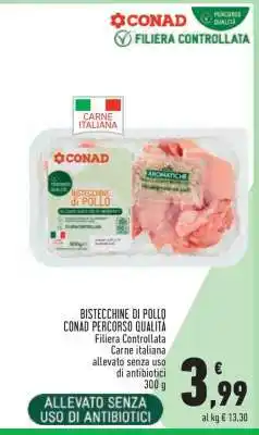 Conad Bistecchine di Pollo offerta