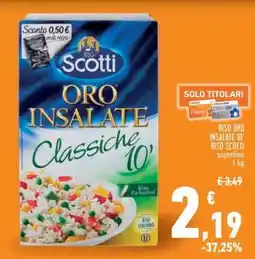 Conad RISO ORO INSALATE 10' offerta