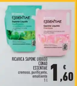 Conad Ricarica sapone liquido CONAD Essentiae offerta