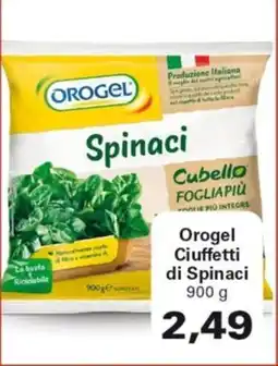 Alvama Orogel Ciuffetti di Spinaci offerta