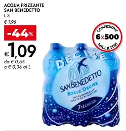 Bennet San benedetto acqua frizzante offerta