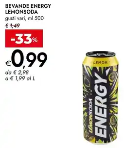 Bennet Lemonsoda bevande energy gusti vari offerta