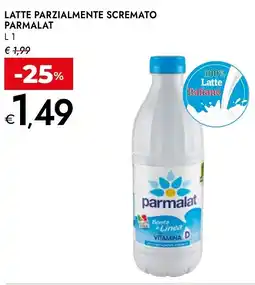 Bennet Parmalat latte parzialmente scremato offerta