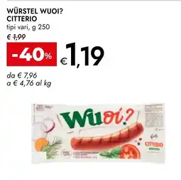 Bennet Citterio würstel wuoi? tipi vari, offerta