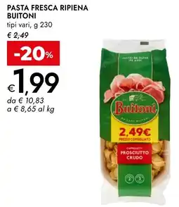 Bennet Buitoni pasta fresca ripiena tipi vari, offerta