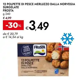 Bennet Frosta 12 polpette di pesce merluzzo dalla norvegia surgelate offerta