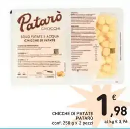 Spazio Conad Pataró chicche di patate offerta