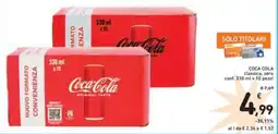 Spazio Conad COCA COLA classica, zero offerta