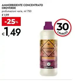 Bennet Oroverde ammorbidente concentrato profumazioni varie offerta