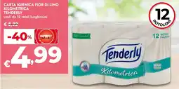 Bennet Tenderly carta igienica fior di lino kilometrica offerta
