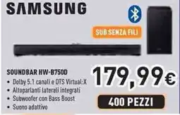 Unieuro Samsung soundbar HW-B750D offerta