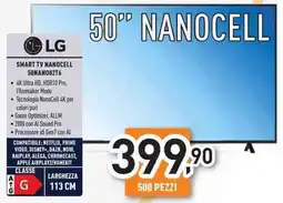 Unieuro LG smart TV nanocell 50NAN082T6 offerta