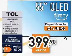 Unieuro TCL Smart TV QLED 55T6C offerta