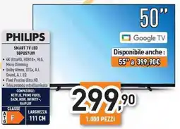 Unieuro PHILIPS Smart TV LED 50PUS7409 offerta