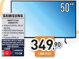 Unieuro SAMSUNG Smart TV LED UE50DU7170 offerta