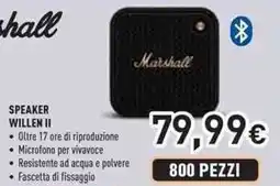 Unieuro Marshall Speaker willen II offerta