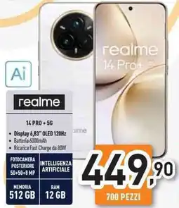 Unieuro realme 14 PRO + 5G offerta