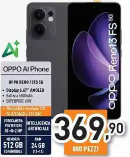 Unieuro OPPO RENO 13FS 5G offerta