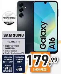 Unieuro Samsung galaxy A16 5G offerta