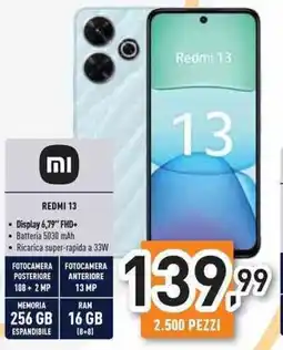 Unieuro REDMI 13 offerta