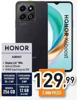 Unieuro HONOR X6BOOST offerta