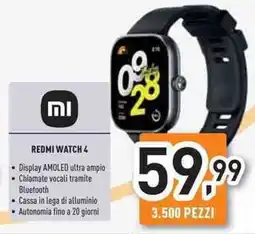 Unieuro Redmi watch 4 offerta