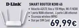Unieuro D-link smart router N300 4G offerta