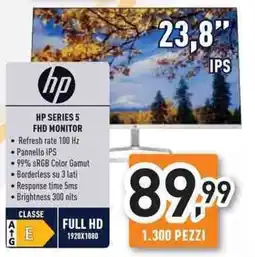 Unieuro hp series 5 FHD monitor offerta