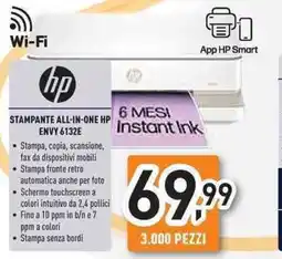 Unieuro hp STAMPANTE ALL-IN-ONE HP ENVY 6132E offerta