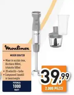 Unieuro Moulinex MIXER DD672B offerta
