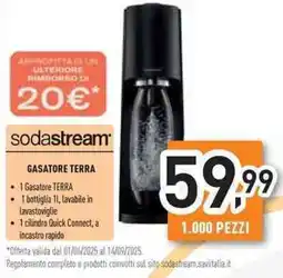 Unieuro Sodastream gasatore terra offerta