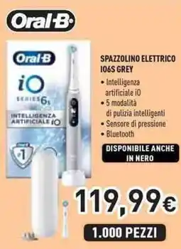 Unieuro Oral-B spazzolino elettrico 106S grey offerta